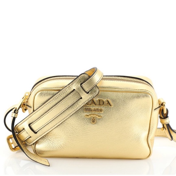 PRADA Zip Crossbody Bag Vitello Phenix Mini - Picture 3 of 3